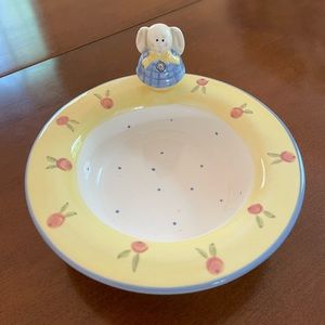 bunny frolics “Spring Blossoms” dish